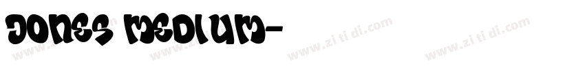Jones Medium字体转换
